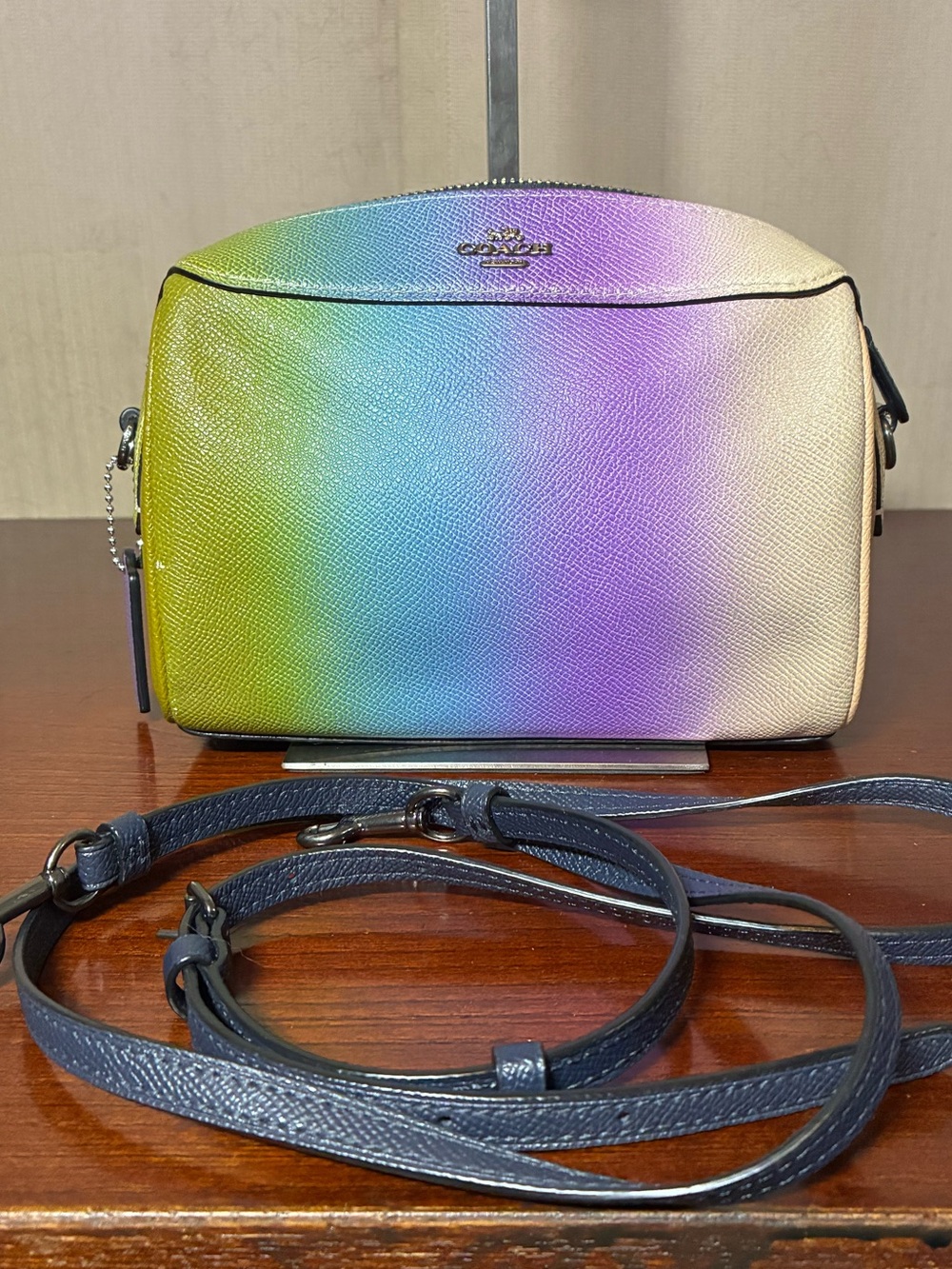 Coach Bennet Rainbow Gradient Leather Crossbody Bag